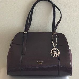 Guess Burgundy satchel bag
